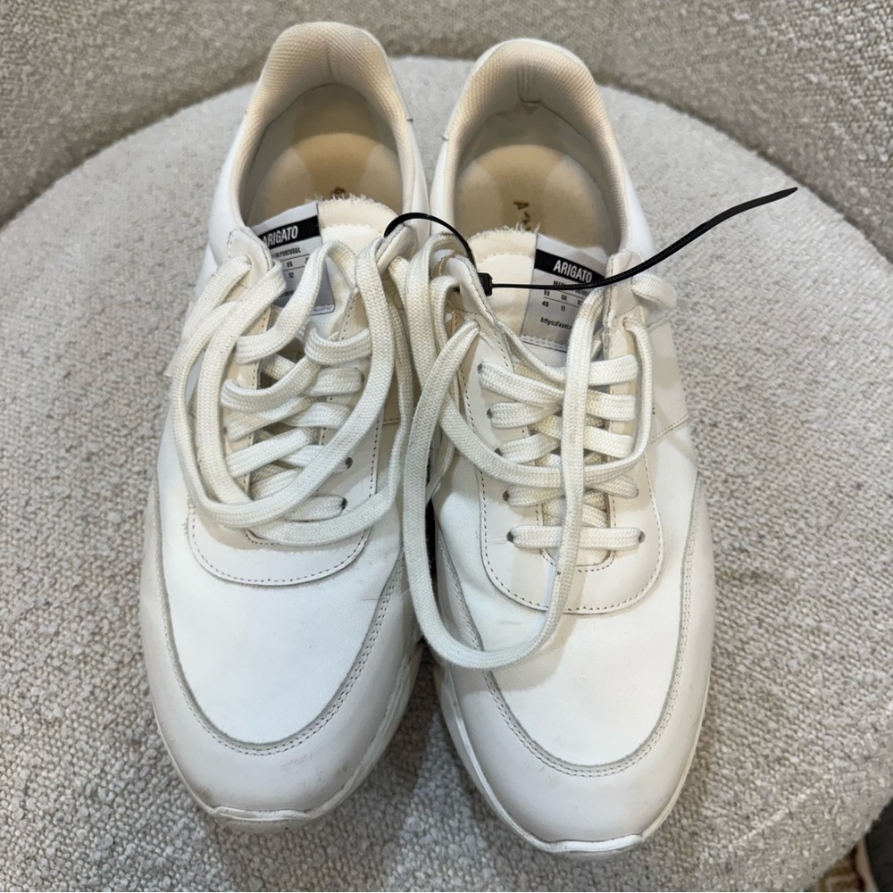 AXEL ARIGATO White & Gray Genesis Vintage Runner Sneakers - Picture 3 of 7